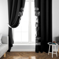 Devil Skull Window Curtain It's Not How Crazy Iam But Enjoy It Make Me Dangerous - Wonder Print Shop