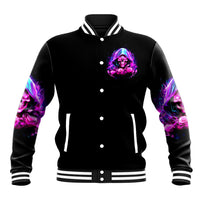 Fire Skull Baseball Jacket Judge Me When You're Perfect Otherwise Shut Up - Wonder Print Shop