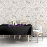 Fire Skull Tablecloth Judge Me When You're Perfect Otherwise Shut Up - Wonder Print Shop