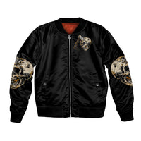 Axe Skull Bomber Jacket Let's Bury The Hatchet - Wonder Print Shop