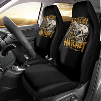 Axe Skull Car Seat Cover Let's Bury The Hatchet - Wonder Print Shop