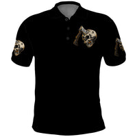 Twin Skull Polo Shirt Don't Try To Figure Me Out I'm A Special - Wonder Print Shop