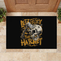 Axe Skull Rubber Doormat Let's Bury The Hatchet - Wonder Print Shop