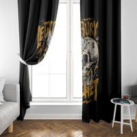 Axe Skull Window Curtain Let's Bury The Hatchet - Wonder Print Shop