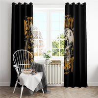 Axe Skull Window Curtain Let's Bury The Hatchet - Wonder Print Shop