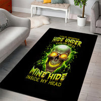 Thunder Skull Area Rug My Demon Hide Inside My Head - Wonder Print Shop