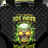 Thunder Skull Back Car Seat Cover My Demon Hide Inside My Head - Wonder Print Shop
