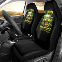 Thunder Skull Car Seat Cover My Demon Hide Inside My Head - Wonder Print Shop