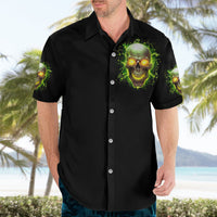 Thunder Skull Hawaiian Shirt My Demon Hide Inside My Head - Wonder Print Shop