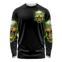Thunder Skull Long Sleeve Shirt My Demon Hide Inside My Head - Wonder Print Shop