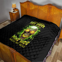 Thunder Skull Quilt My Demon Hide Inside My Head - Wonder Print Shop