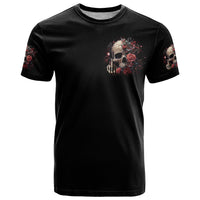 Zombie Skull T Shirt I Never Alone My Demon With Me 24/7 - Wonder Print Shop