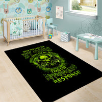 Gun Skull Area Rug When You Come For My Gun Expect An Appropriate Response - Wonder Print Shop