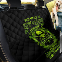Gun Skull Back Car Seat Cover When You Come For My Gun Expect An Appropriate Response - Wonder Print Shop