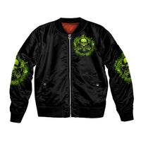 Gun Skull Bomber Jacket When You Come For My Gun Expect An Appropriate Response - Wonder Print Shop