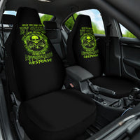 Gun Skull Car Seat Cover When You Come For My Gun Expect An Appropriate Response - Wonder Print Shop