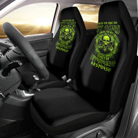 Gun Skull Car Seat Cover When You Come For My Gun Expect An Appropriate Response - Wonder Print Shop