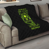 Gun Skull Quilt When You Come For My Gun Expect An Appropriate Response - Wonder Print Shop