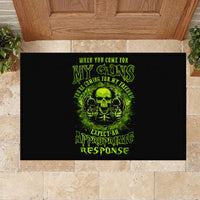 Gun Skull Rubber Doormat When You Come For My Gun Expect An Appropriate Response - Wonder Print Shop