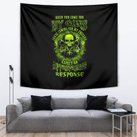 Gun Skull Tapestry When You Come For My Gun Expect An Appropriate Response - Wonder Print Shop