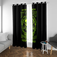 Gun Skull Window Curtain When You Come For My Gun Expect An Appropriate Response - Wonder Print Shop