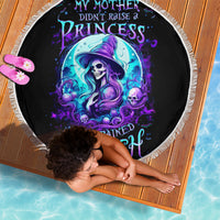 Witch Skull Beach Blanket My Mother Didn't Raise A Princess She Trained A Witch - Wonder Print Shop