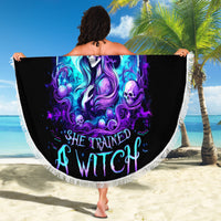Witch Skull Beach Blanket My Mother Didn't Raise A Princess She Trained A Witch - Wonder Print Shop