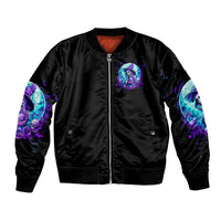 Witch Skull Bomber Jacket My Mother Didn't Raise A Princess She Trained A Witch - Wonder Print Shop
