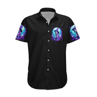 Witch Skull Hawaiian Shirt My Mother Didn't Raise A Princess She Trained A Witch - Wonder Print Shop