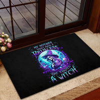 Witch Skull Rubber Doormat My Mother Didn't Raise A Princess She Trained A Witch - Wonder Print Shop