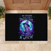 Witch Skull Rubber Doormat My Mother Didn't Raise A Princess She Trained A Witch - Wonder Print Shop