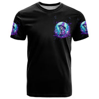 Witch Skull T Shirt My Mother Didn't Raise A Princess She Trained A Witch - Wonder Print Shop