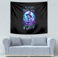 Witch Skull Tapestry My Mother Didn't Raise A Princess She Trained A Witch - Wonder Print Shop