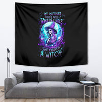 Witch Skull Tapestry My Mother Didn't Raise A Princess She Trained A Witch - Wonder Print Shop