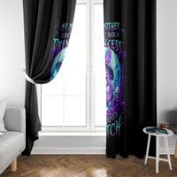 Witch Skull Window Curtain My Mother Didn't Raise A Princess She Trained A Witch - Wonder Print Shop