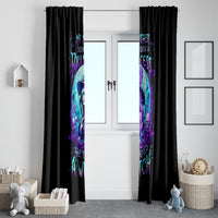 Witch Skull Window Curtain My Mother Didn't Raise A Princess She Trained A Witch - Wonder Print Shop