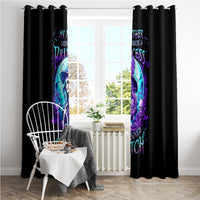 Witch Skull Window Curtain My Mother Didn't Raise A Princess She Trained A Witch - Wonder Print Shop