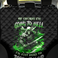 Warrior Skull Back Car Seat Cover Of Course I'm Going To Hell Just Pick You Up - Wonder Print Shop