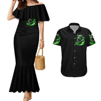 Warrior Skull Couples Matching Mermaid Dress and Hawaiian Shirt Of Course I'm Going To Hell Just Pick You Up - Wonder Print Shop
