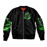 Warrior Skull Sleeve Zip Bomber Jacket Of Course I'm Going To Hell Just Pick You Up - Wonder Print Shop