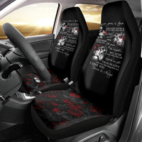 Love Skull Car Seat Cover Once Upon A Time I Love You Forever And Always - Wonder Print Shop