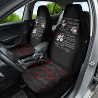 Love Skull Car Seat Cover Once Upon A Time I Love You Forever And Always - Wonder Print Shop