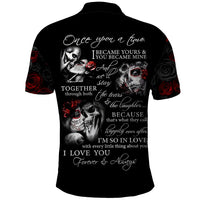 Love Skull Polo Shirt Once Upon A Time I Love You Forever And Always - Wonder Print Shop