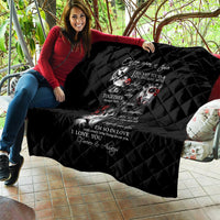 Love Skull Quilt Once Upon A Time I Love You Forever And Always - Wonder Print Shop