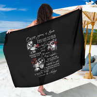 Love Skull Sarong Once Upon A Time I Love You Forever And Always - Wonder Print Shop