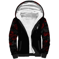 Love Skull Sherpa Hoodie Once Upon A Time I Love You Forever And Always - Wonder Print Shop