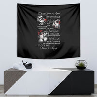 Love Skull Tapestry Once Upon A Time I Love You Forever And Always - Wonder Print Shop