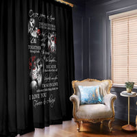 Love Skull Window Curtain Once Upon A Time I Love You Forever And Always - Wonder Print Shop