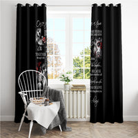 Love Skull Window Curtain Once Upon A Time I Love You Forever And Always - Wonder Print Shop