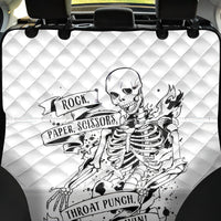 Art Skull Back Car Seat Cover Rock Paper Scissors Throat Punch I Win - Wonder Print Shop